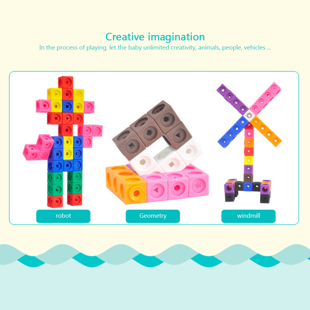 수학 연결 큐브 번호 블록 연결 연동 다중 링크 계산 블록 어린이 학습 교육 어린이 장난감 선물