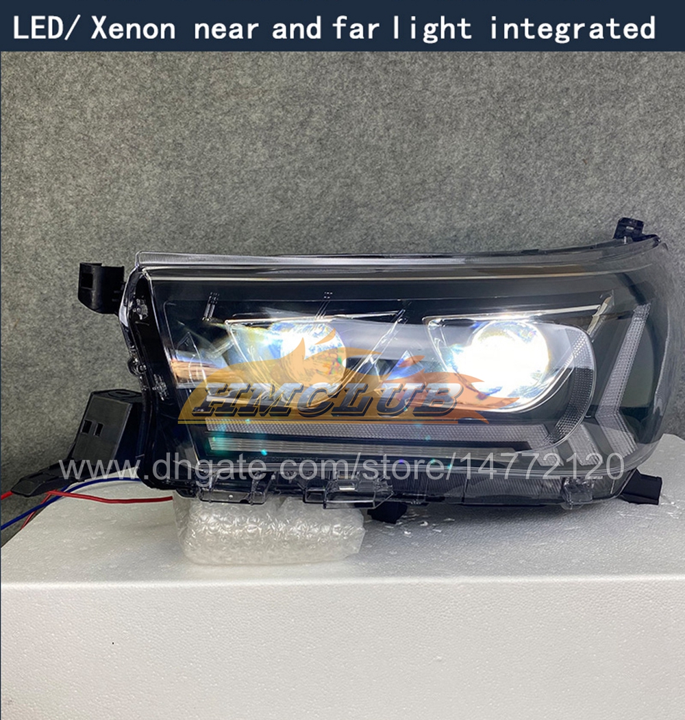 LED-Scheinwerfer-Kopflampen-Frontleuchten für Toyota Hilux Revo Rocco 2015-2020 15 16 17 18 19 20 2015 2016 2017 2018 2019 2020 Pickup Auto-LED-Scheinwerfer-Lichtzubehör