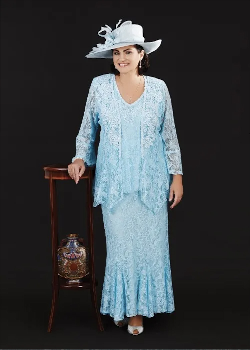 Ann Balon 2023 Moeder Van De Bruid Jurken Full Lace V-hals Moeder Bruidsjurken Plus Size Formele Slijtage moeders Bruidegom Jurk