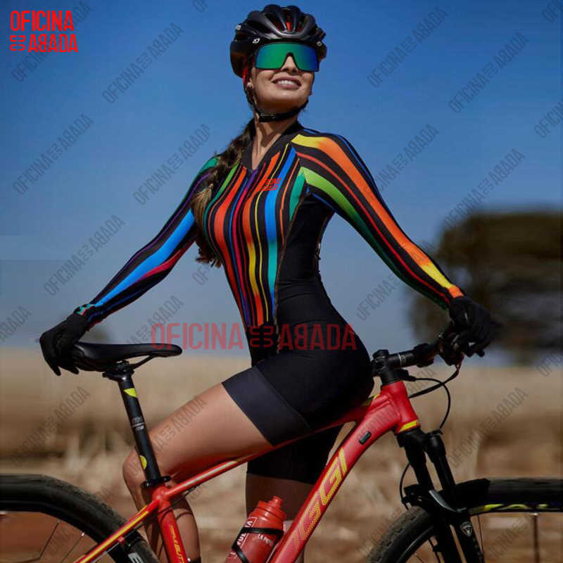 Cycling clothes Sets ODA bicicletas camisa de time one piece cycling clothes long sleeve cycling clothes women clothing macaquinho ciclismo cyclingHKD230625