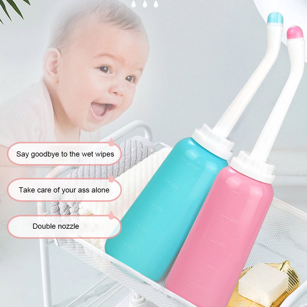 500ML Baby Showers Mom Peri Bottle for Postpartum Essentials Feminine Care MomWasher for Perineal Recovery Cleansing After Birth