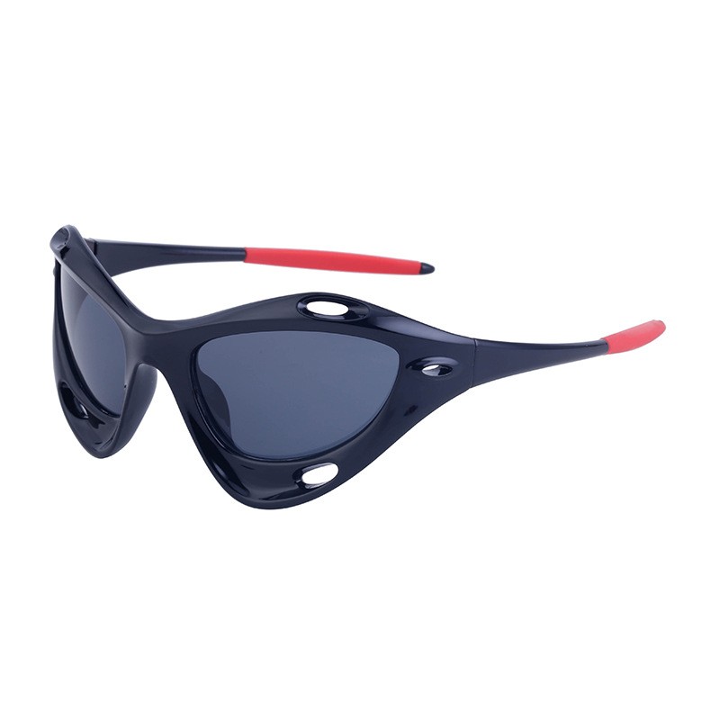 2023 Neue rote personalisierte süße Aktivität Urlaub Strand Jugend Mädchen Stil Luxus Sonnenbrille PC Licht Material Cool Sci Fi Aussehen Design Auto Outdoor Sport Stil