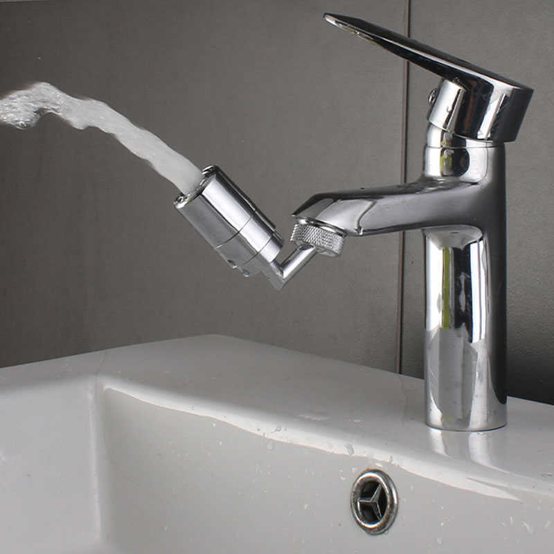 Nieuwe Universele 720 Graden Kraan Hoofd Tap Beluchter 720D Rotatie Spatwaterdicht Swivel Waterbesparende Kraan Voor Badkamer