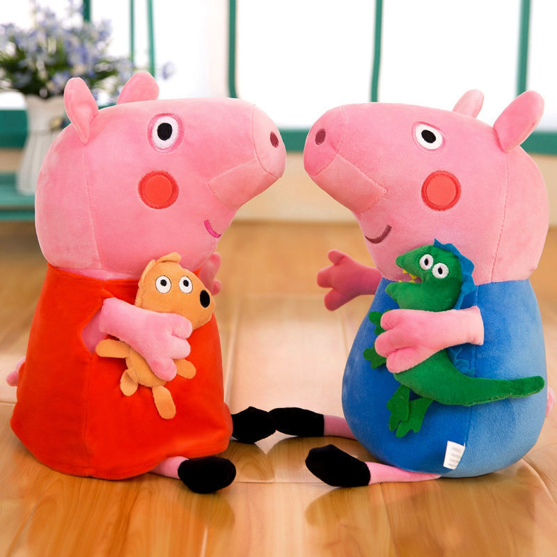 Knorretje Knuffel Peggy pop George pop kinderen roze stoffen pop kinderen speelkameraden vakantiegeschenken groothandel