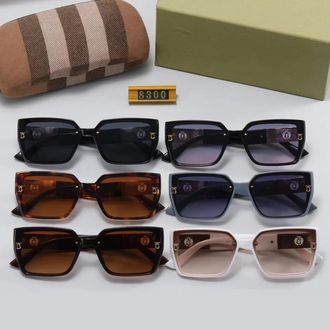 Designers sunglasses Striped patchwork sunglasses for women men Polarized Trend luxury UV resistant sun glass Casual Versatile eyeglasses with box gift