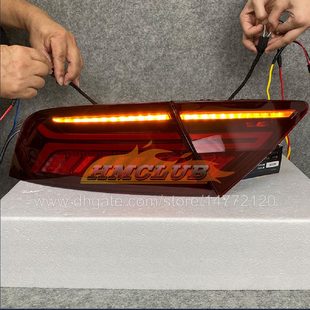 Audi A7 2012-2018 12 13 14 15 16 17 18 LED Taillight Tail Lamp 2012 2013 2013 2015 2017 2018リアランプパーキングパーキングブレーキターンシグナルライトのための車の新しいスタイリングテールライト