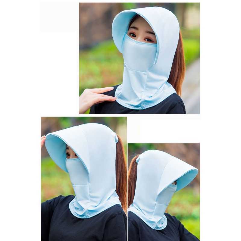 Breda randen hattar Portable Neck Guard Shawl Sun Hat Face-Covering Fisherman Hat With Snap Button Sunscreen Surprise Present To GirlfriendSun Block HKD230625