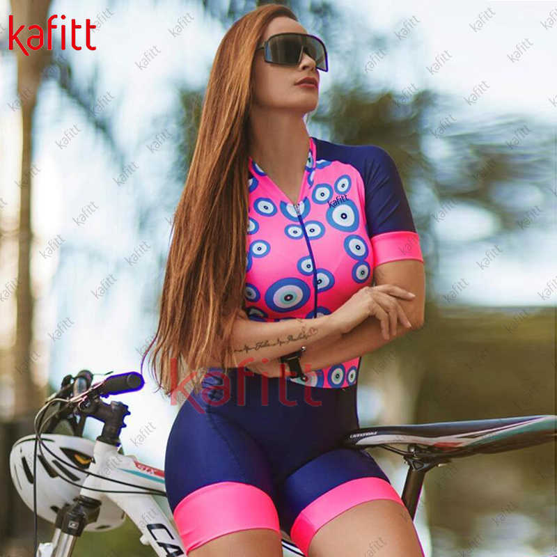 Cykelkläder sätter kafitt kvinnors cykelkläder sommaren UV resistent stretch snabba torra mountainbike kläder en bit övergripande skjorta jumpsuithkd230625