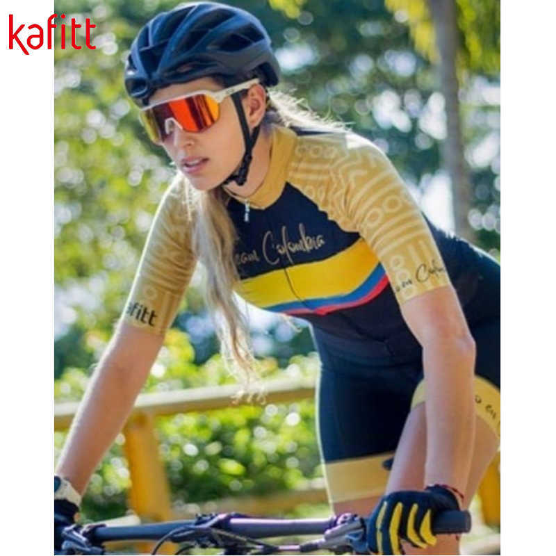 Cycling clothes Sets 2020 pro Fessional Team Cycling clothes Women's Tight-fitting Short-sleeved Sweatshirt Jumpsuit Swimsuit Gel Breathable PadHKD230625