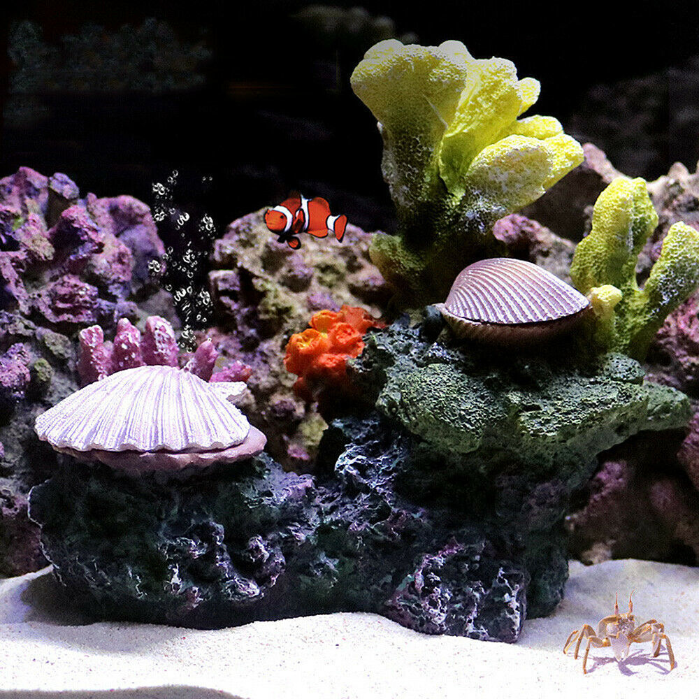 Decorations Artificial Resin Coral Reef Aquarium Plants Ornament Landscaping Fish Tank Equipment Home Micro Landscape Decoration Accessories 230625