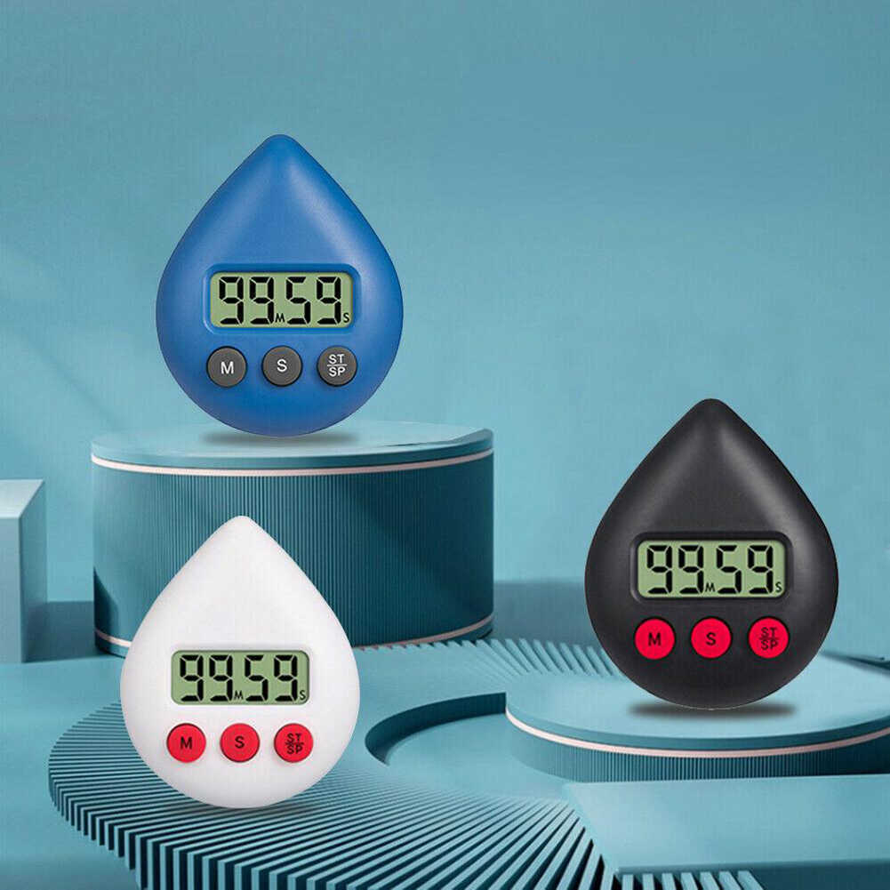 Timer digitale da cucina Goccia d'acqua creativa Promemoria timer elettronico Timer il risparmio energetico impermeabile Timer elettronico il conto alla rovescia