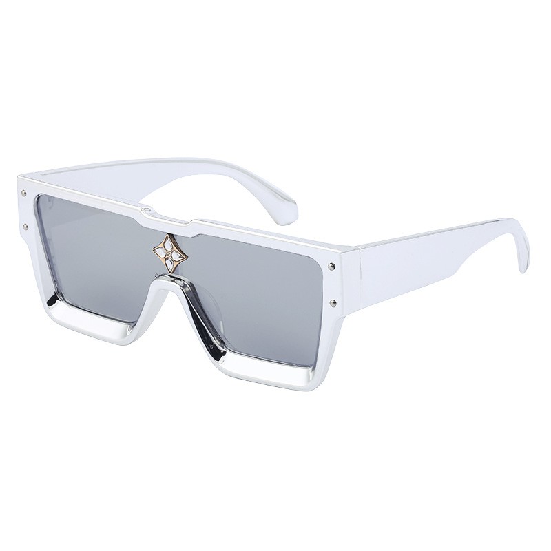 2023 3D apparence haut de gamme vente chaude nouveau modèle haut de gamme cadre carré matériel PC polarisé ultraviolet femmes lunettes de soleil de luxe blanc noir vert rouge lunettes de soleil