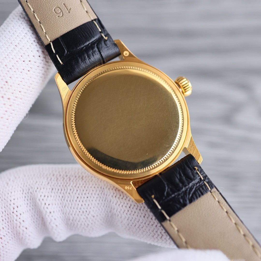 Kvalitetskvinnor Watch Fashion Style, 32mm, Cowhide Strap, Dress Watch, Casual Watch Waterproof Luxury Watch