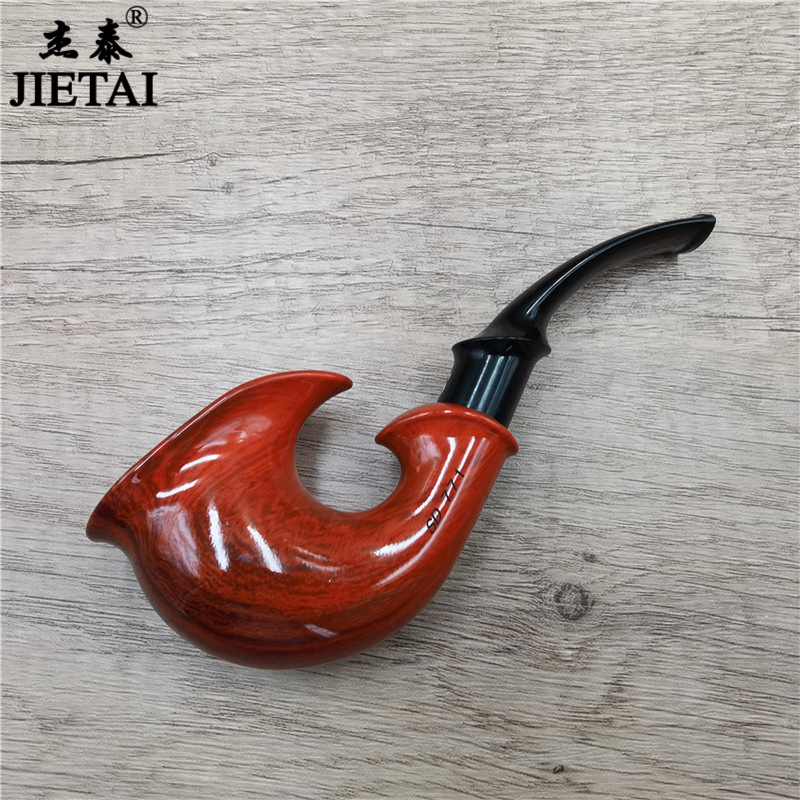 Smoking Pipes Nouvelle pipe en résine créative avec sac de tabac sec amovible pour le nettoyage, la circulation et la filtration