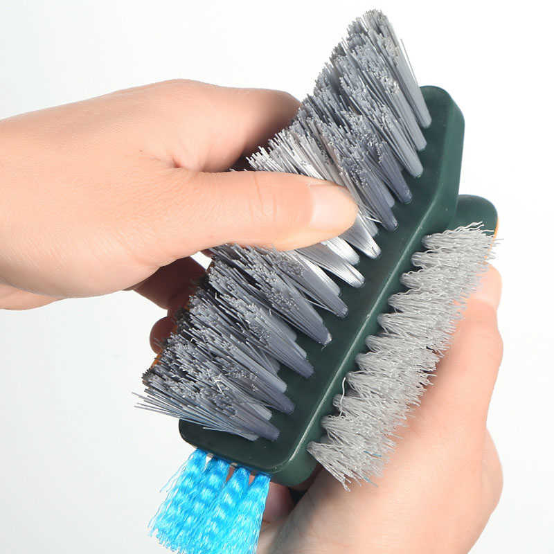 Nieuwe 4 In 1 Tegel En Grout Reinigingsborstel Hoek Scrubber Borstel Tool Bad Tegel Scrubber Borstel Vloer Scrubber Voor schoonmaken Badkamer