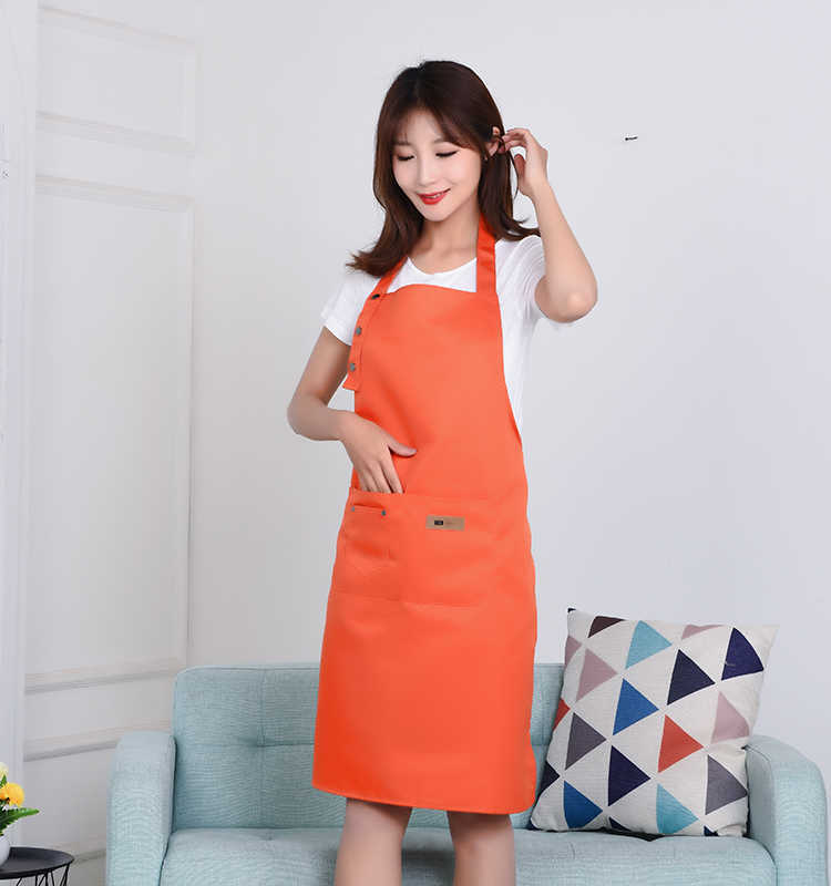 Nouveau Mode Toile Tabliers De Cuisine Pour Femme Hommes Chef Tablier De Travail Pour Grill Restaurant Bar Boutique Cafés Beauté Ongles Studios Uniforme