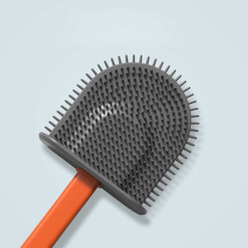 Brosse de toilette de salle de bain No Dead Tels Nettoyage Brosse Silicone Soft TPR Brush Brosse Head Eaute de fuite avec une base ACCESSOIRES DE WC MODERNE MODERNE