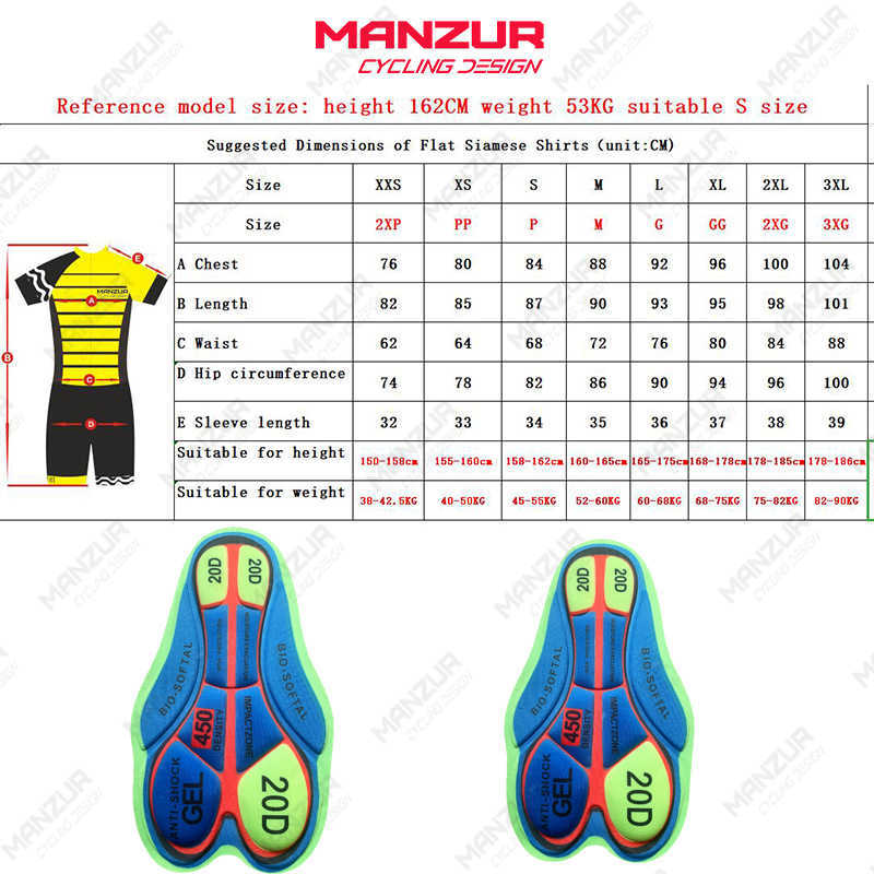 Ensembles de vêtements de cyclisme MANZUR CYCLING Vêtements de cyclisme à manches courtes Costume Femme Vêtements de course de triathlon professionnel Collants de cyclisme Combinaisons CiclismoHKD230625