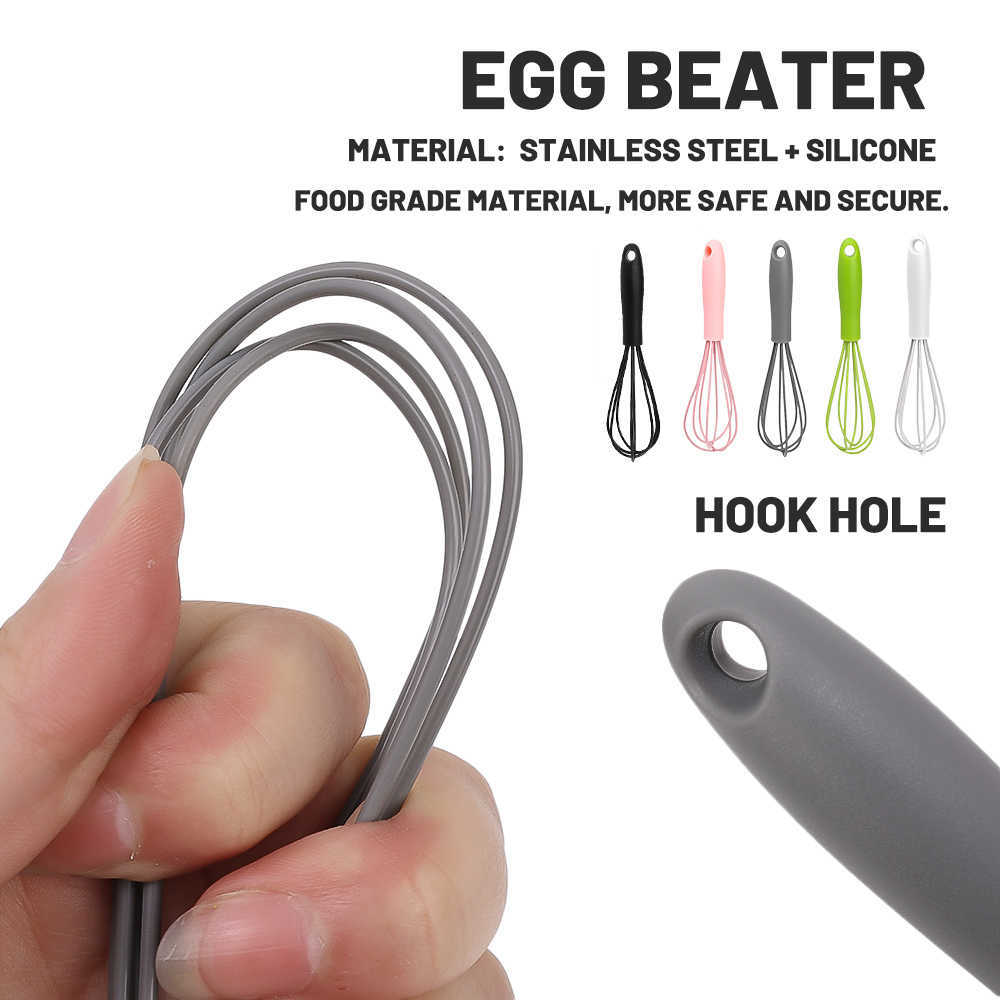 New Manual Rotary Eggs Beater Stainless Steel Eggs Mixer Multifunctional Eggs Whisk Bake Milk Frother Agitator Utensil Kitchen Tools