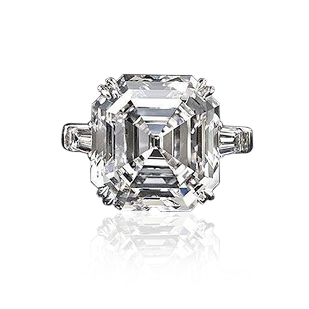 Кольцо Lady Promise, серебро, огранка Asscher, 6 карат, AAAAA cz, обручальное кольцо, обручальные кольца для женщин, свадебные ювелирные украшения