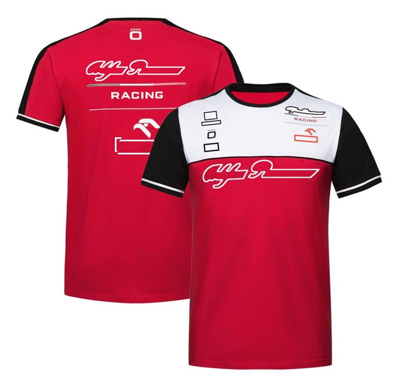 Herr- och kvinnors nya T-shirts Formel One F1 Polo Clothing Top Team Racing Competition Kortärmad sport extra stor Quwa