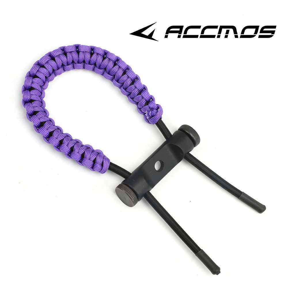 Bow Arrow 12 Colour Top Quality Archery Bow Compound Bow Adjustable Braided Parachute Cord Bow Wrist Sling Bow Sling StrapHKD230626