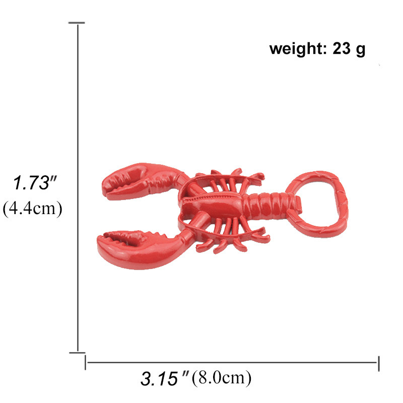 Creative Openers nouveau ouvre-bouteille de homard porte-clés en métal festival de la bière petits cadeaux dh9733