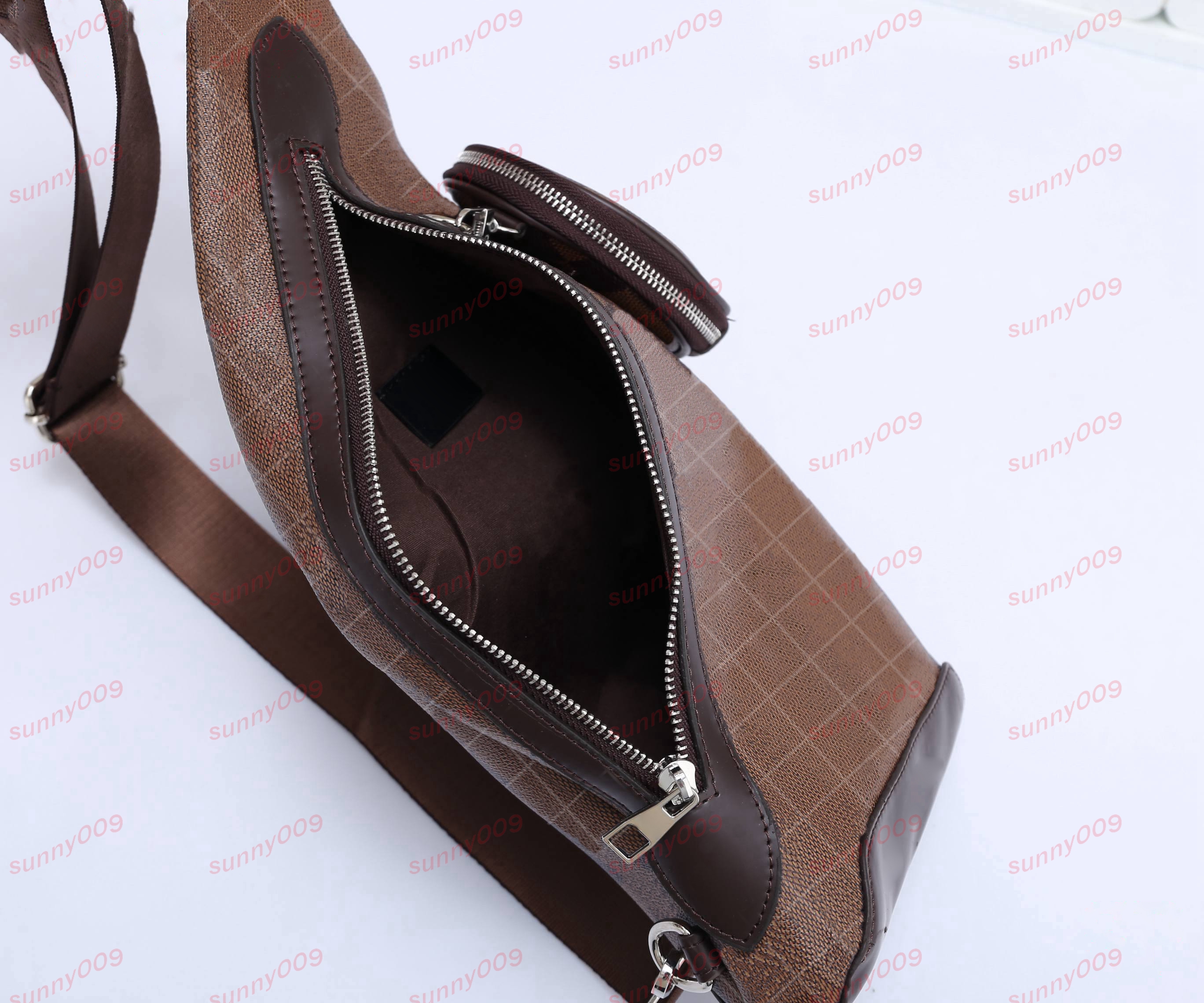 Borsa a triangolo Borsa a tracolla di design Tasche laterali con cerniera Borsa a tracolla Marsupi Portafoglio circolare Ciondolo a più colori Marsupi di lusso