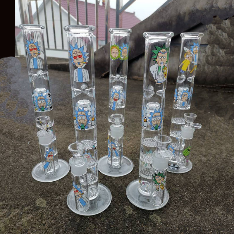 Bongs Üçlü Percolator Bong Su Boruları Kül Avcısı Birdcage Perc Dab Kuleleri 18.8mm Ortak Yağ Rig Cam Yağı Brülör diegodd sıcak satış