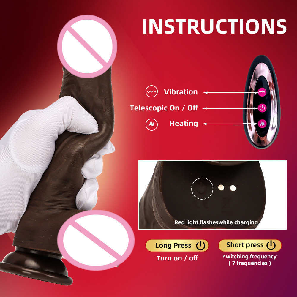 Shake Simulation Vibration Penstock Heating Telescopic Swing Women's Electric Massage Stick 75% Off Online sales