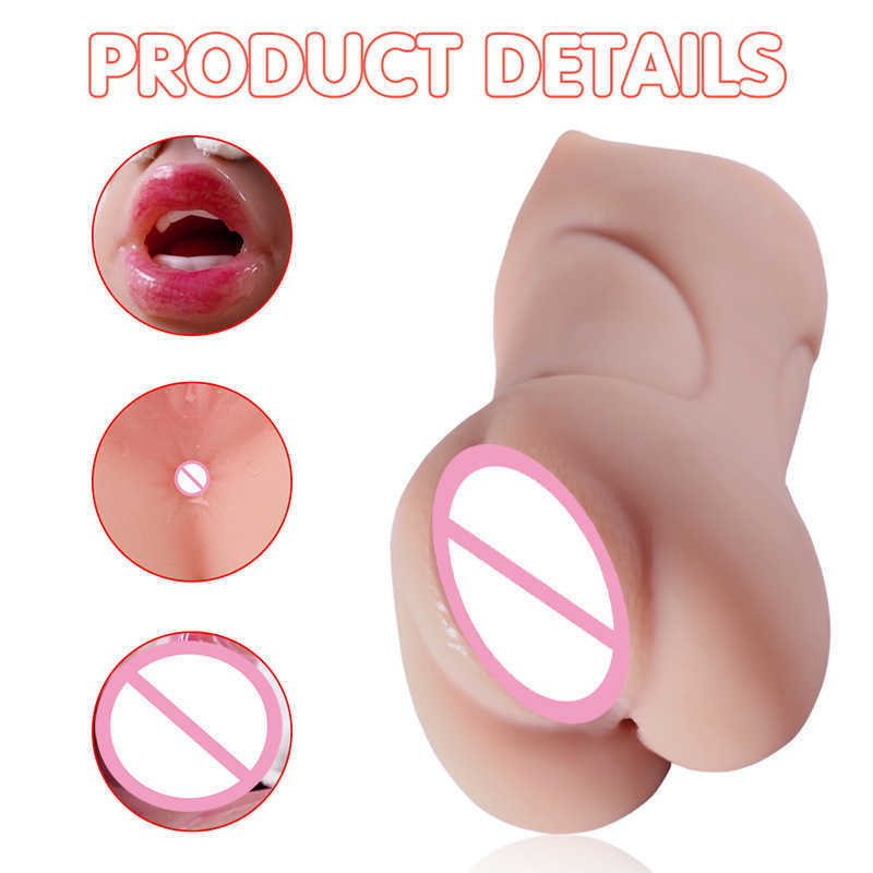 Double headed oral sex male device adult products airplane cup true inverted mold 75% Off Online sales