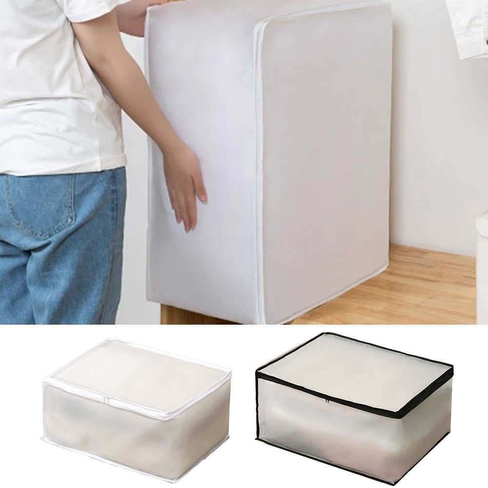 Quilt Storage Bag Foldable Translucent Visible Clothes Quilt Storage Case Home Moisture Dustproof Clothes Sorting Packaging Bags