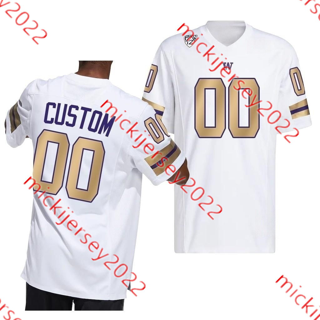 2024 Hunter Bryant Washington Huskies Camisa de Futebol Jake Browning Ben Burr-Kirven Nick Harris Greg Gaines Drew Sample Tevis Bartlett Personalizado Washington Jerseys