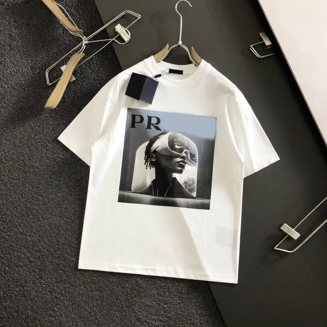 Gallery dept shirt Creative t-Shirt Solid respirável camiseta solta gola redonda manga curta camiseta masculina mais recente