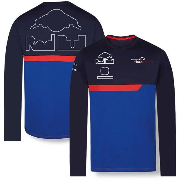 Camiseta de corrida F1 verão nova camisa de mangas compridas com personalização