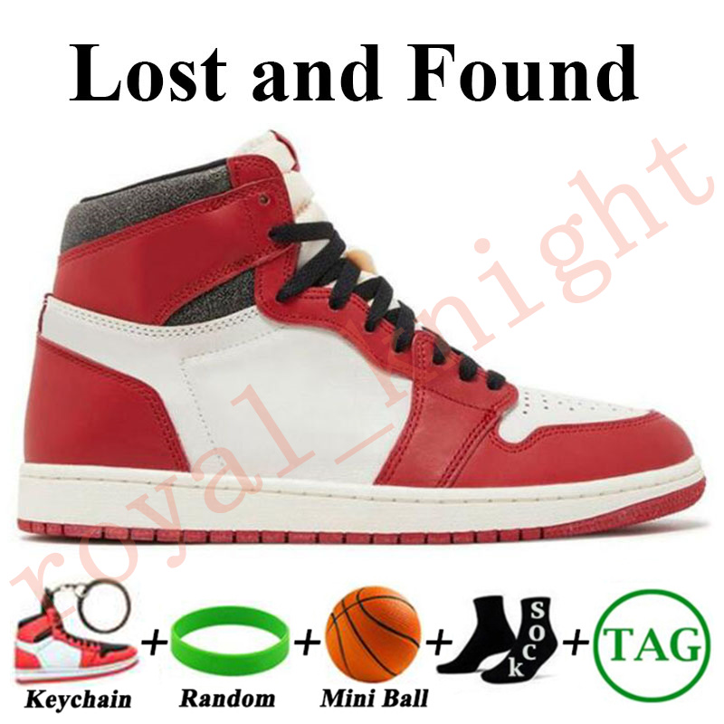 Jumpman 1 High Og 1s Męskie buty do koszykówki Palomino Spider Verse Unc Toe Lost and Found Stored Patent University Blue Lucky Green Men Sneakers Women Sports Teakers