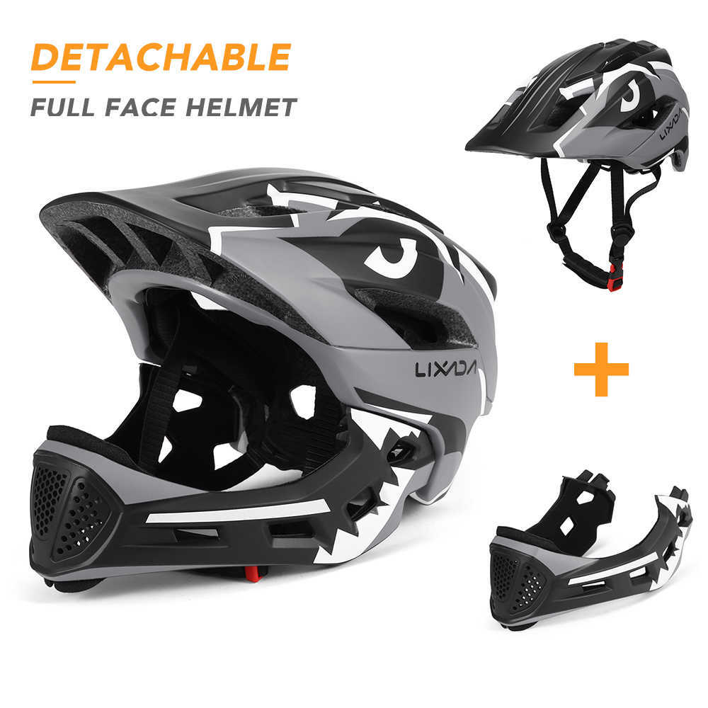 Cycling Helmets Kids Detachab Full Face Helmet Children Sports Safety Helmet Motorcyc Children Helmet for Cycling Skateboarding HKD230626