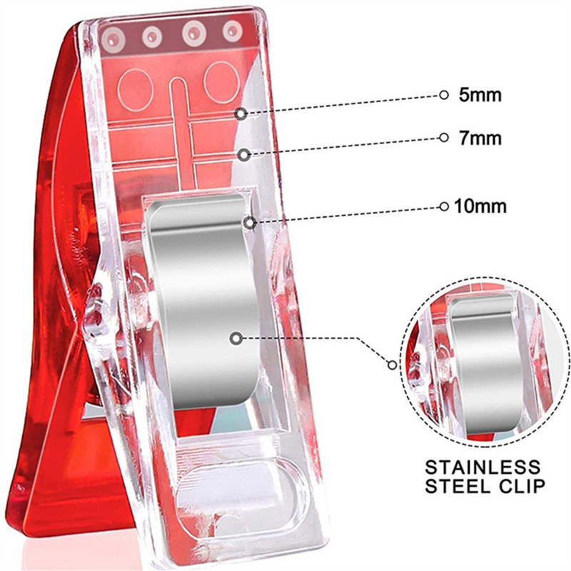 DIYパッチワークファブリックキルティングクラフト縫製クリップホームオフィスサプライ用のプラスチックワンダークリップホルダー