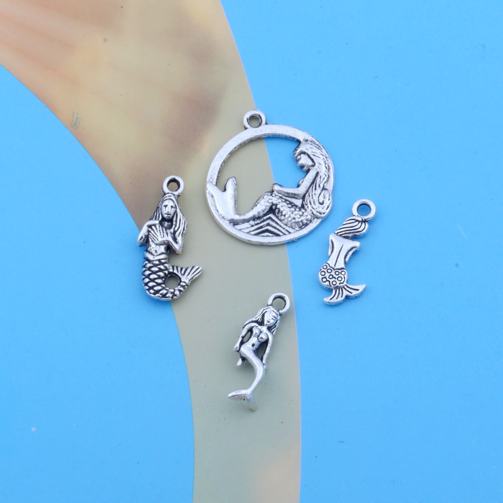 Mermaid Charms for Jewelry Making Bracelet Necklace Craft DIY Findings