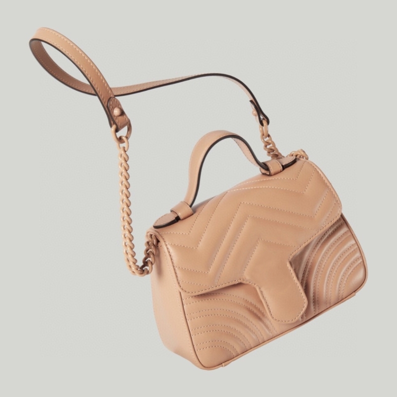 Sac de créateur marmont mini sac haut manche sac de luxe créateur en cuir lisse de mode classique portefeuille carré de voyage pour femmes sacs à main avec boîte