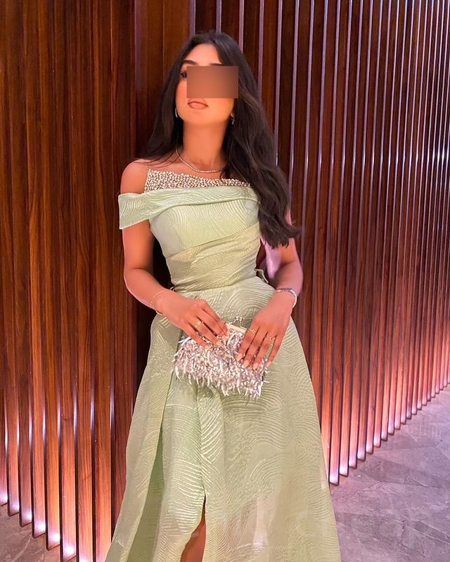 2023 April Aso Ebi Mint A-line Prom Dress Beaded Satin Evening Formal Party Second Reception Birthday Engagement Gowns Dresses Robe De Soiree ZJ5266