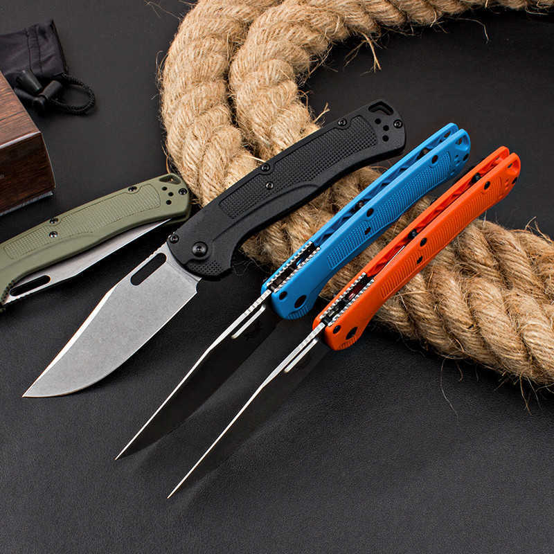 Camping Hunting Knives OEM BM15535 EDC Pocket Folding Knife D2 Blade Glasfiberhandtag Camping Hunting Survival Outdoor Handing Fruit Kitchen Knivhkd230626