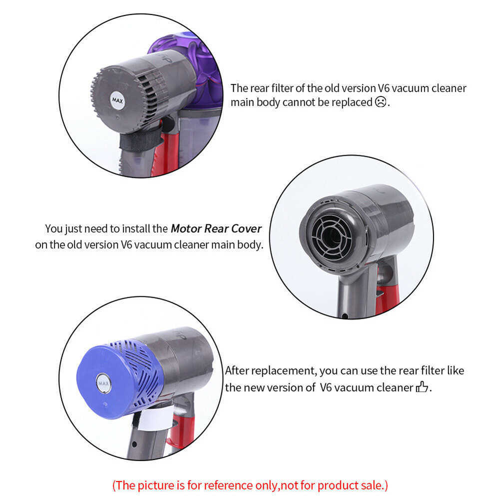 Pre Rear Motor Filter With Motor Rear Cover For Dyson V6 DC58 DC59 Vacuum Cleaner Motor Rear Cover Front Rear Filters