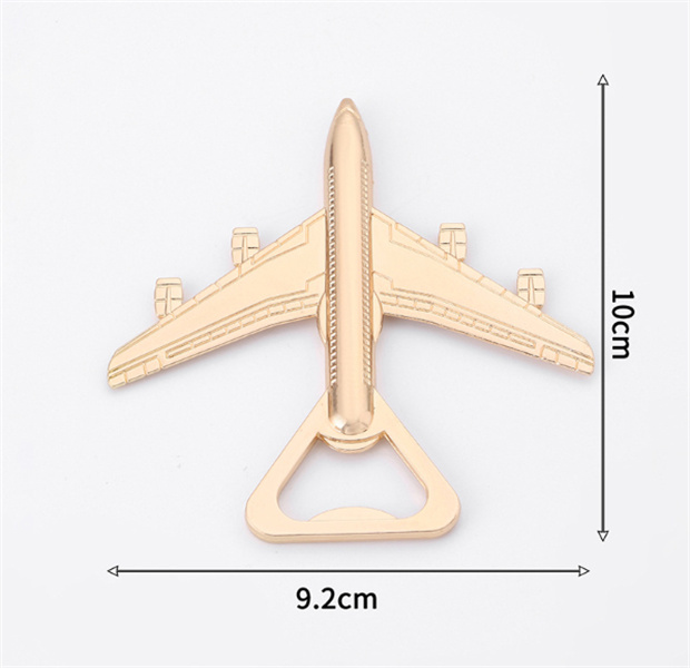 Retro Aeroplano Birra Apribottiglie Aeroplano Portachiavi Lega Aereo Forma Apri Portachiavi Regalo di nozze Bomboniere Utensili da cucina JL1304