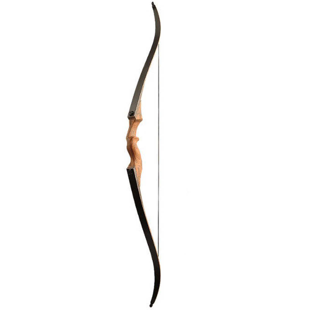 Bow Arrow New 60inch Archery Recurve Bow Takedown Bow 20-60lbs Hand Longbow for Hunting Shooting Black HuntingHKD230626