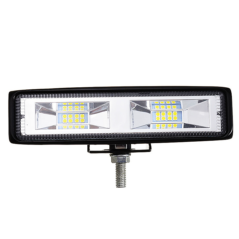 LED Farlar LED Çalışma Işığı su geçirmez 12-24V Oto Motosiklet Kamyon Tekne Traktör Römork Işık 48W Spot sel ışık 16led 15cm soğuk beyaz parlak çubuk