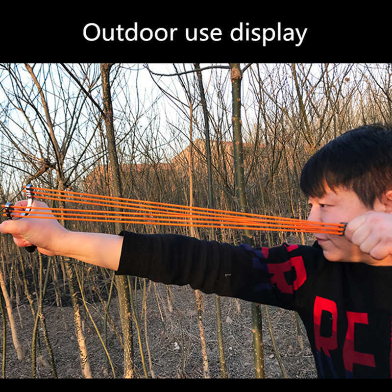 Bow Arrow Outdoor Precision Конкурсная охотничья катапульта Slingshot Новая металлическая резиновая лента из нержавеющей стали Bull Head Big Power Slingshot ToyHKD230626