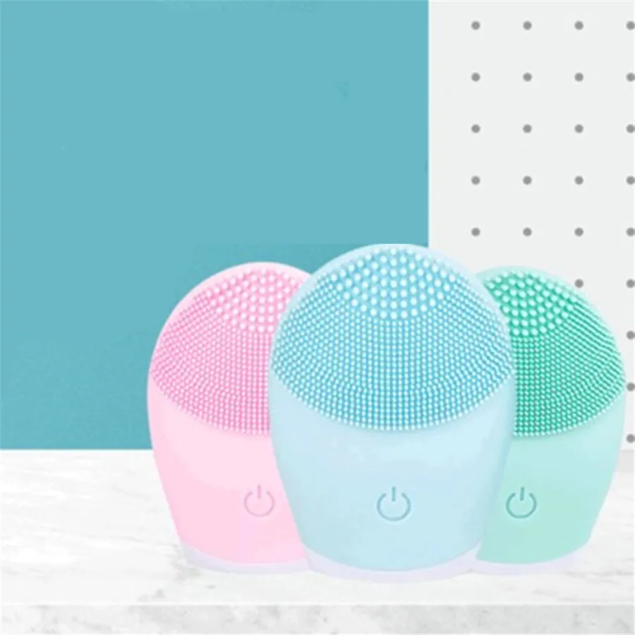 Brosse nettoyante pour le visage électrique étanche à pores profonds brosse propre pour le visage Silicone nettoyant pour le visage Massage soins de la peau