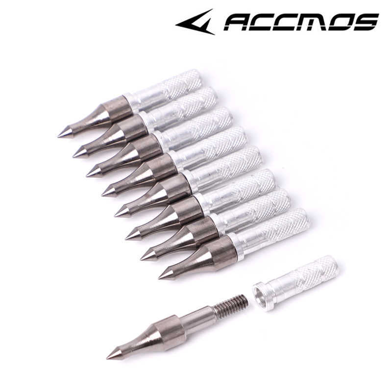 Arco Arrow 100 Grain Target Arrow Point Archery Broadhead com inserção de alumínio ID 6,2 mm Adequado para carbono/fibra de vidro/alumínio ArrowHKD230626