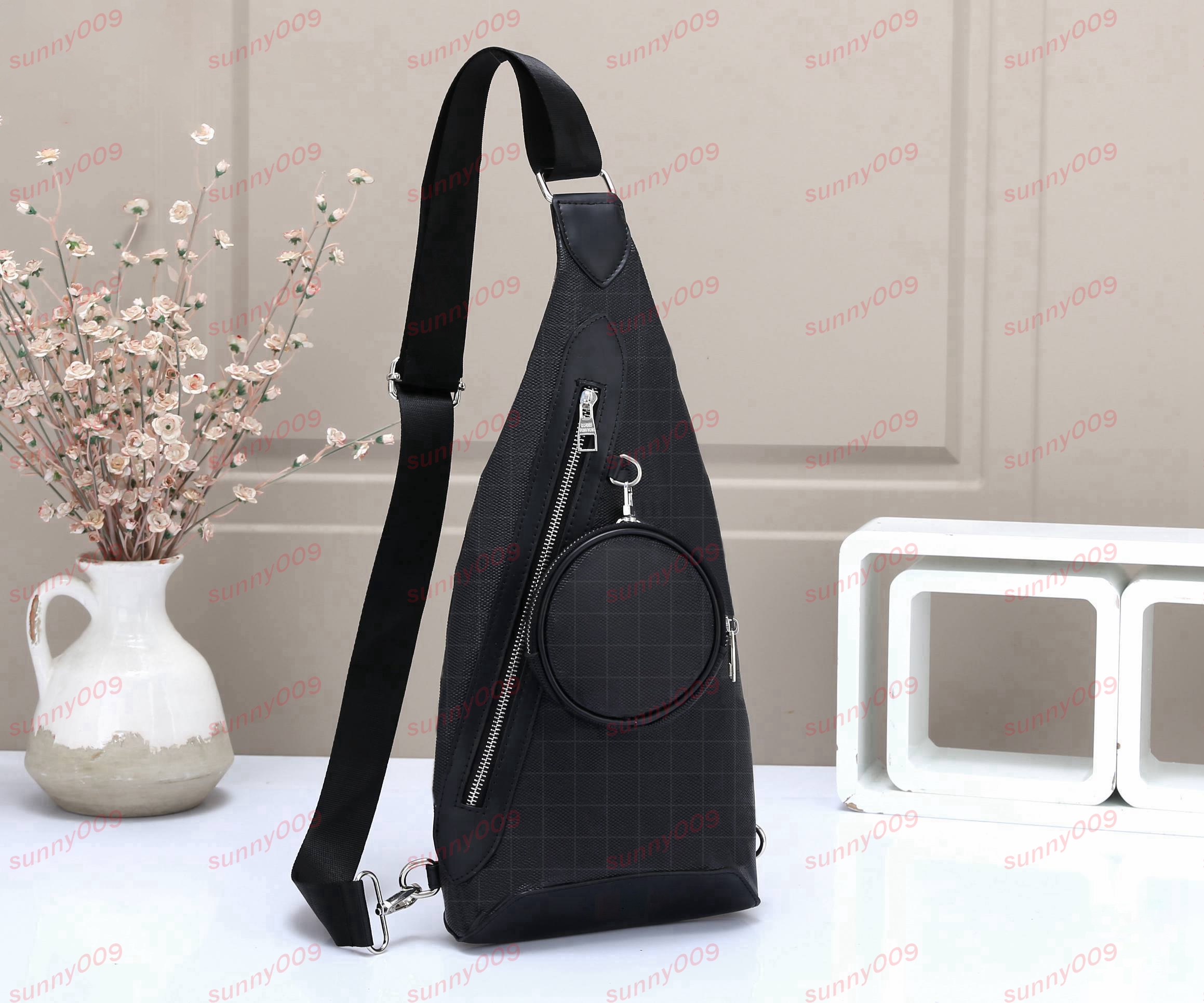 Triangle Chest Bag Designer Zipper Side Pockets Cross Body Bag Bumbags Circular Wallet Pendant Multiple Colors Luxury Waist Bags